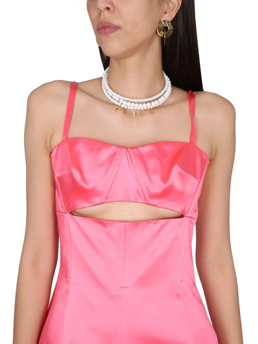 Patou Dress With Cut Out Accents