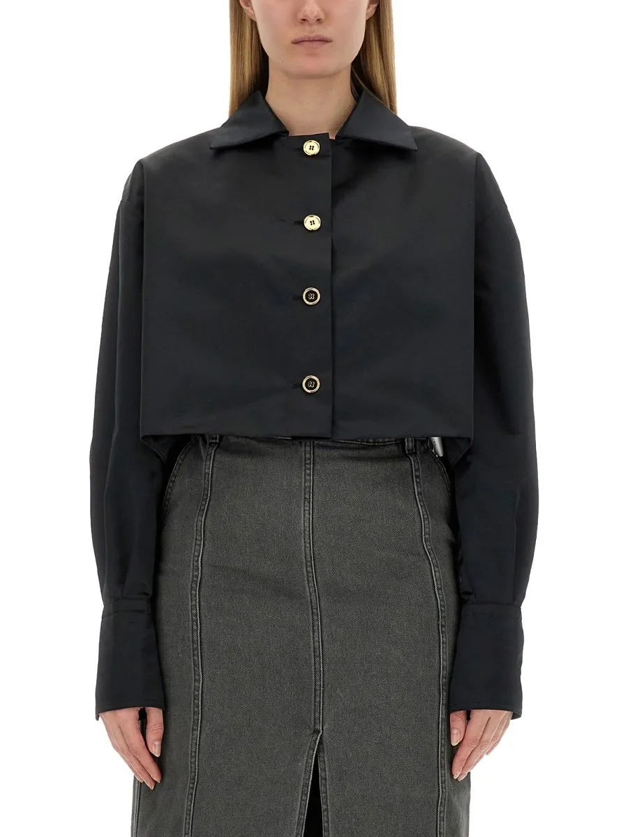 Patou Cropped Fit Buttoned Jacket