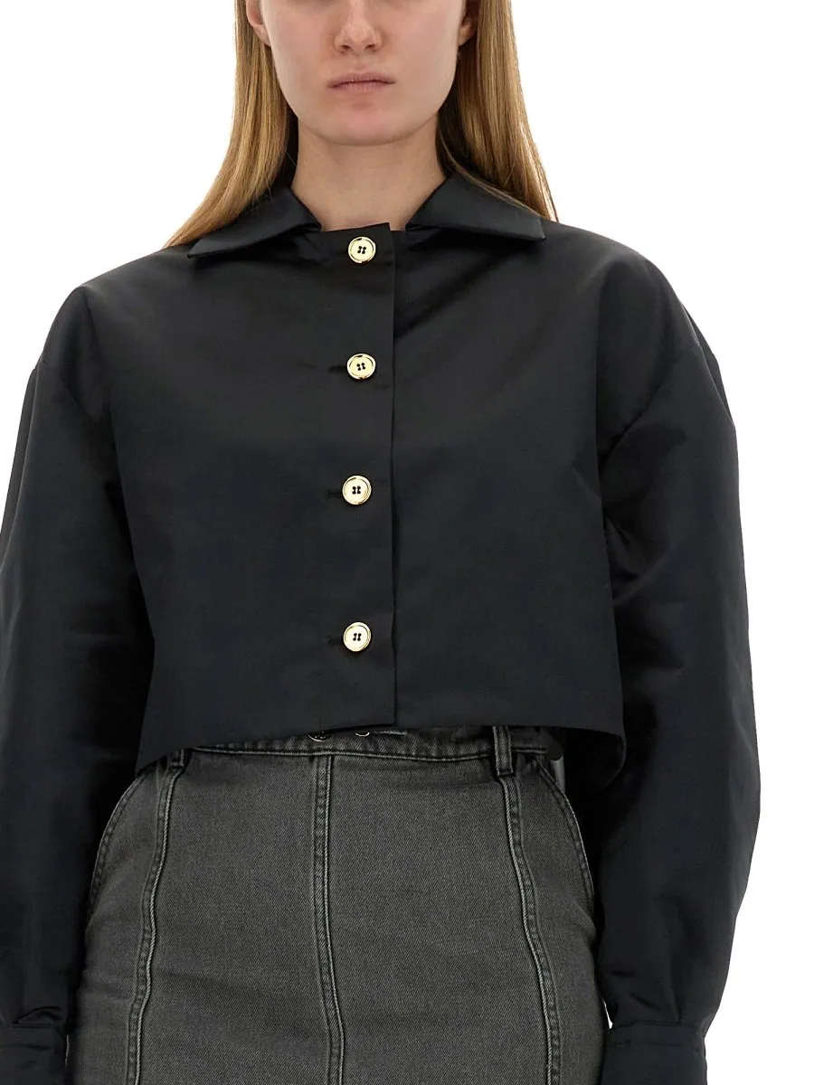 Patou Cropped Fit Buttoned Jacket