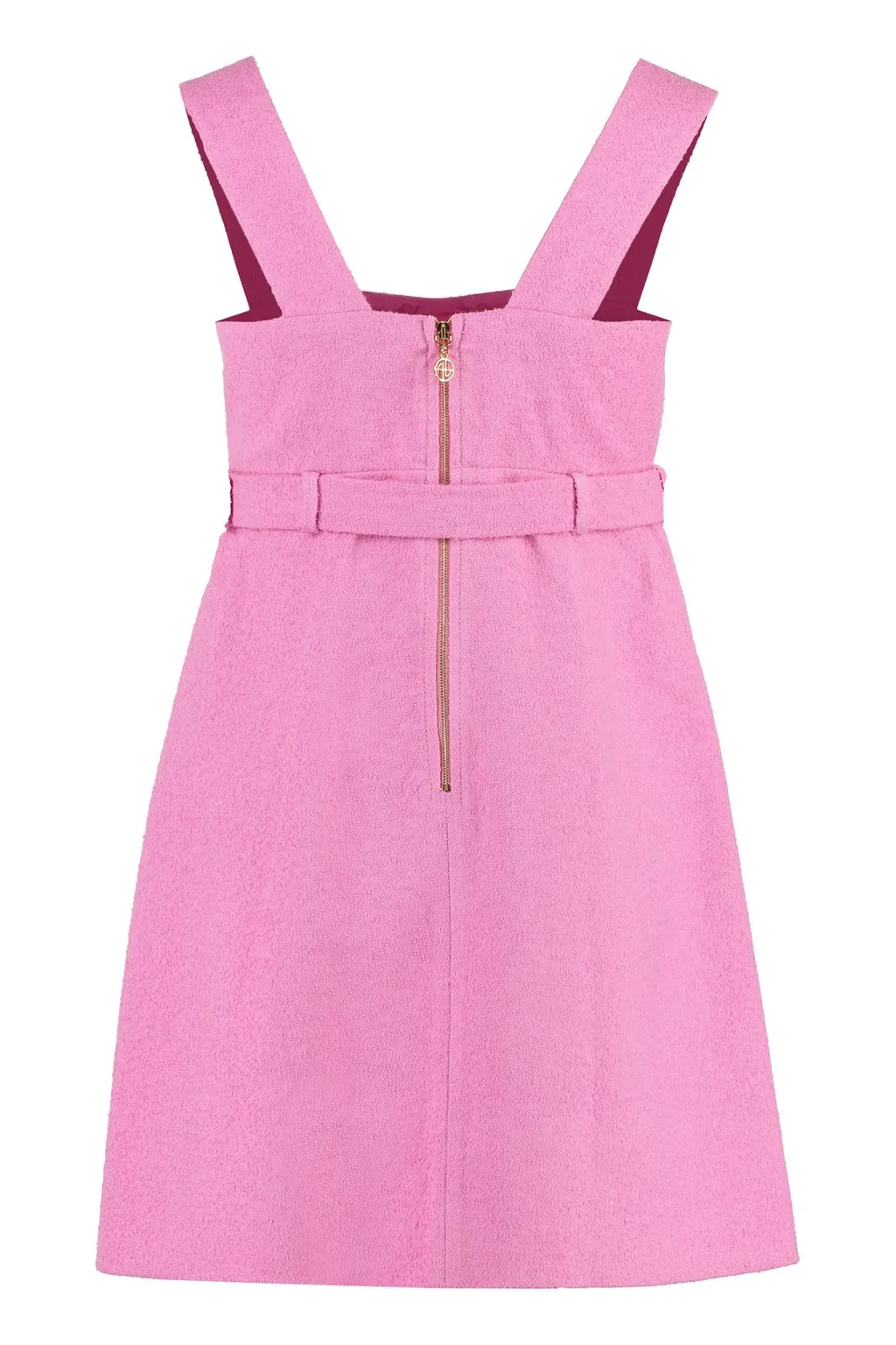 Patou Corsage Sleeveless Belted Mini Dress