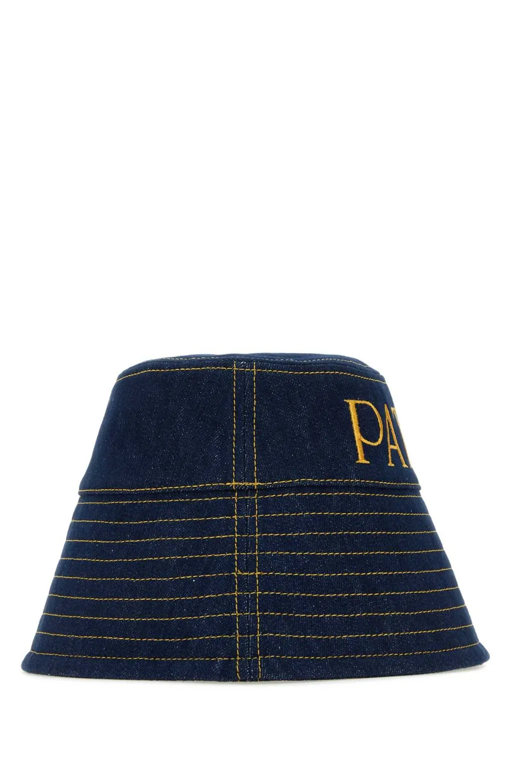 Patou Logo-Embroidered Denim Bucket Hat