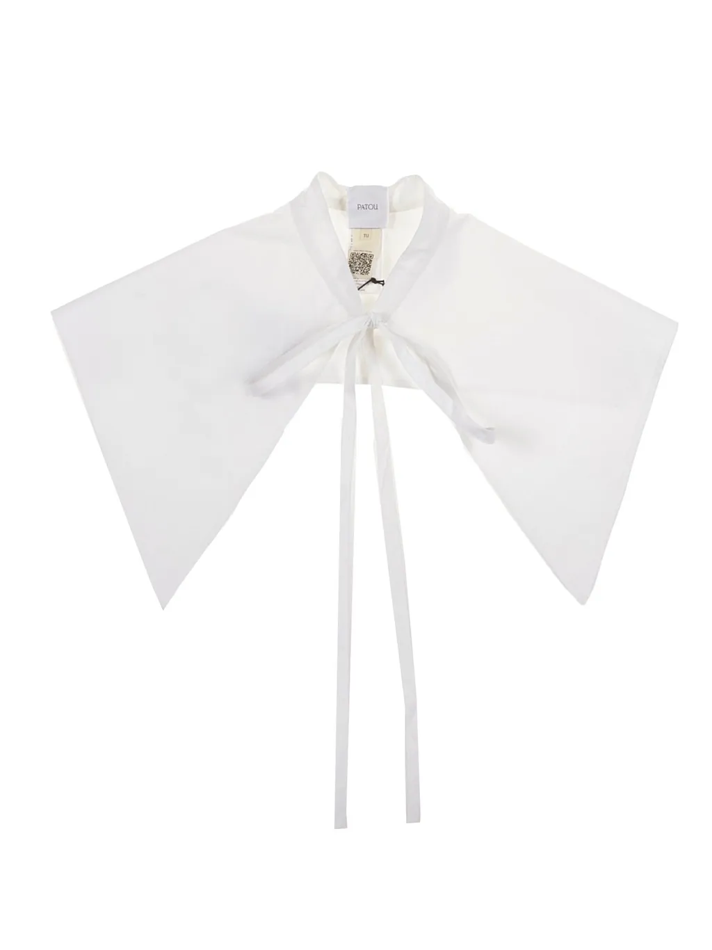 Patou Logo Embroidered Tie-Fastened Collar