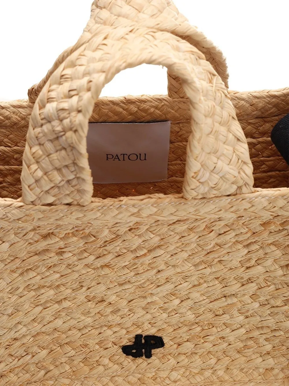 Patou Jp Wovened Small Top Handle Bag