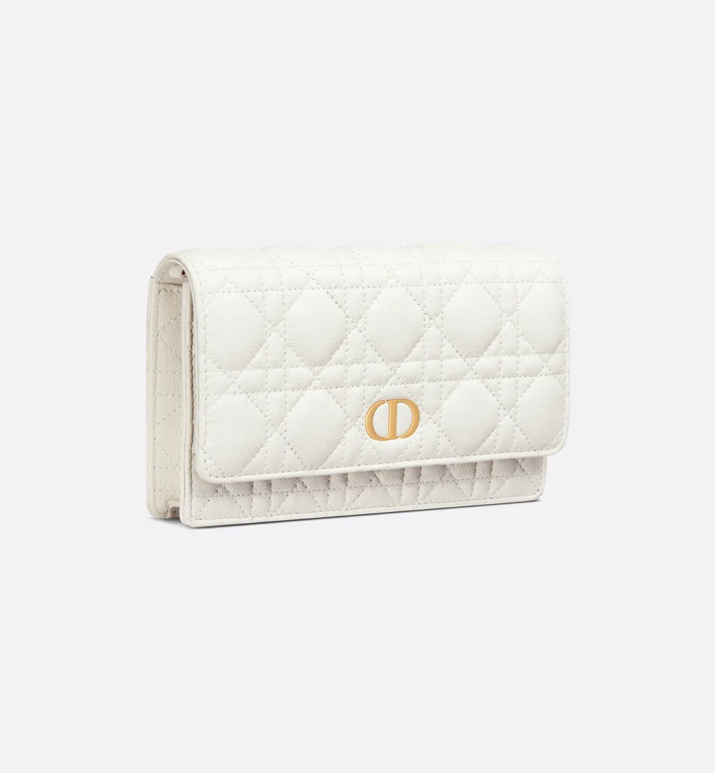 Dior Caro Pouch With Chain