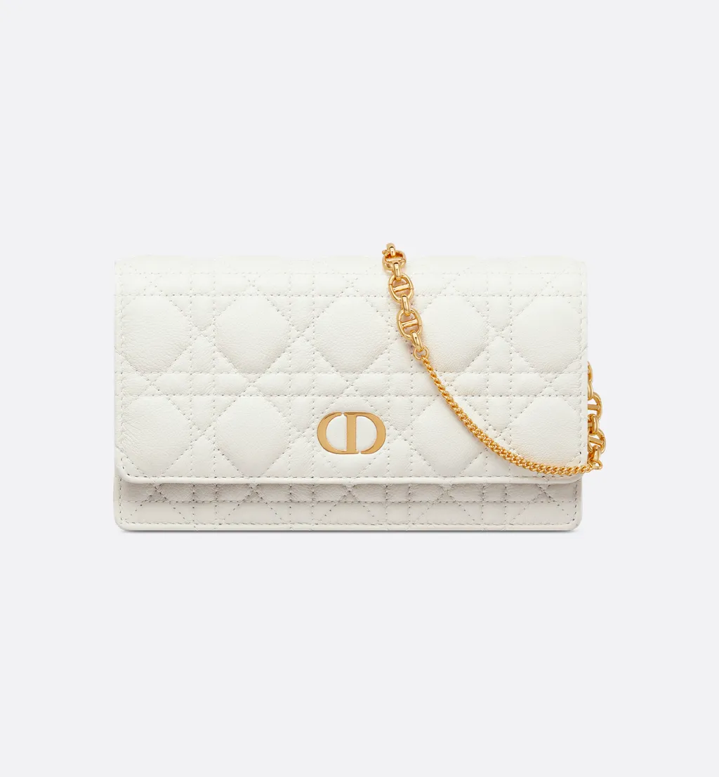 Dior Caro Pouch With Chain