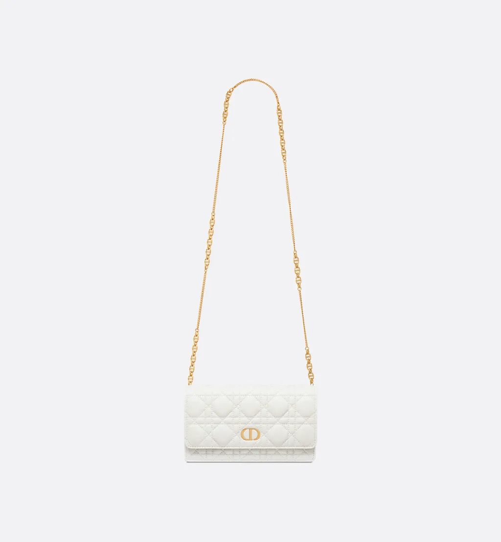 Dior Caro Pouch With Chain