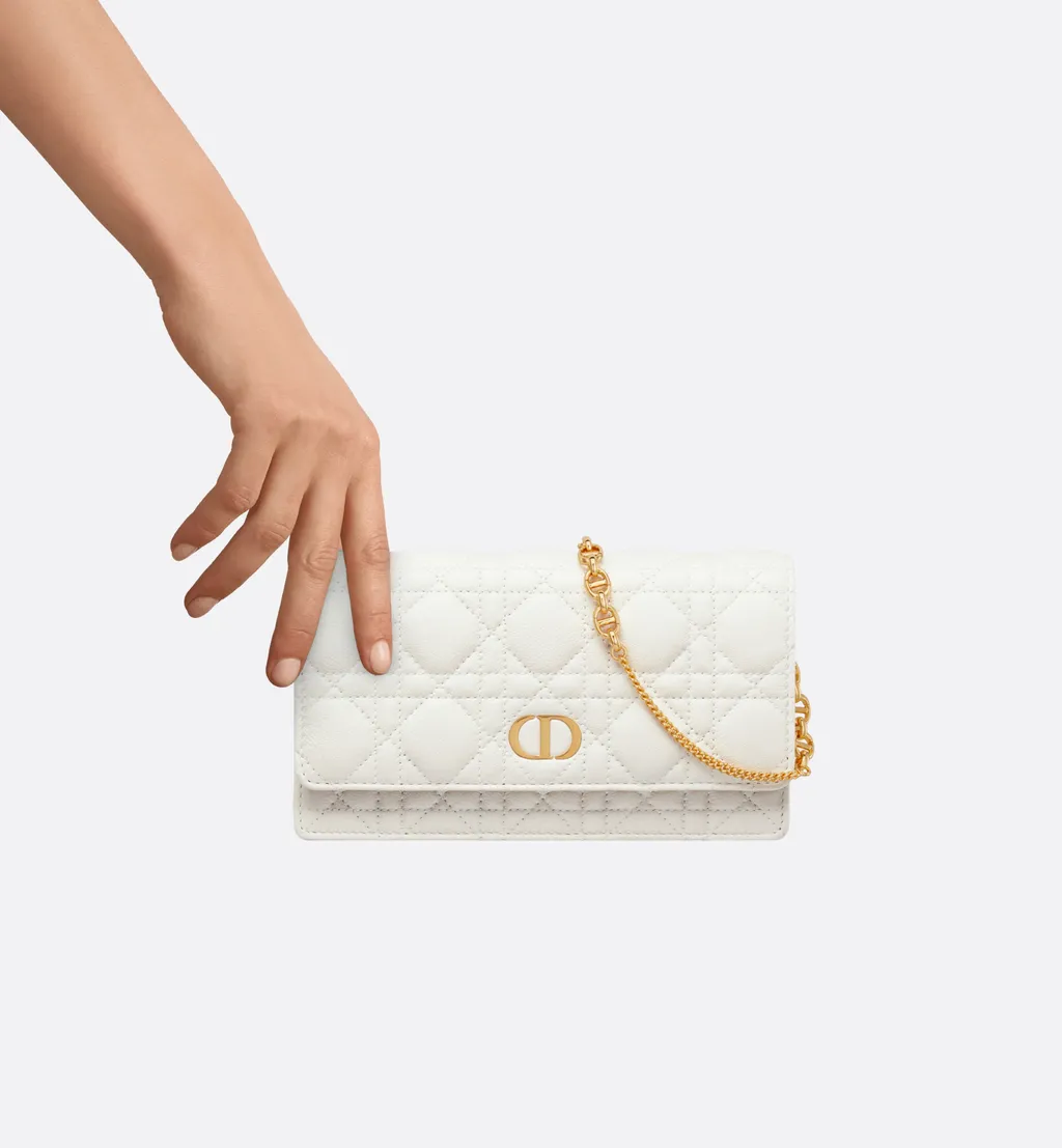 Dior Caro Pouch With Chain