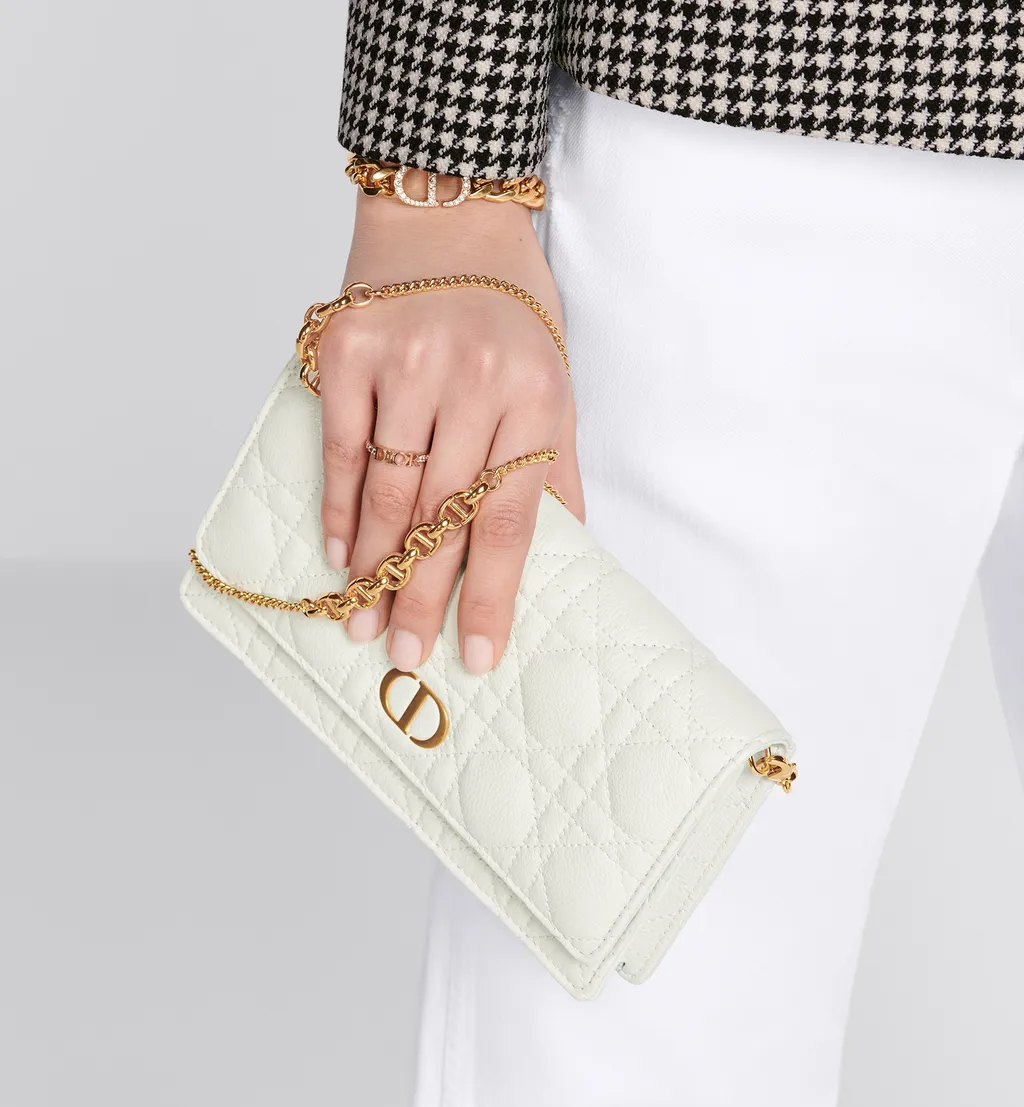 Dior Caro Pouch With Chain