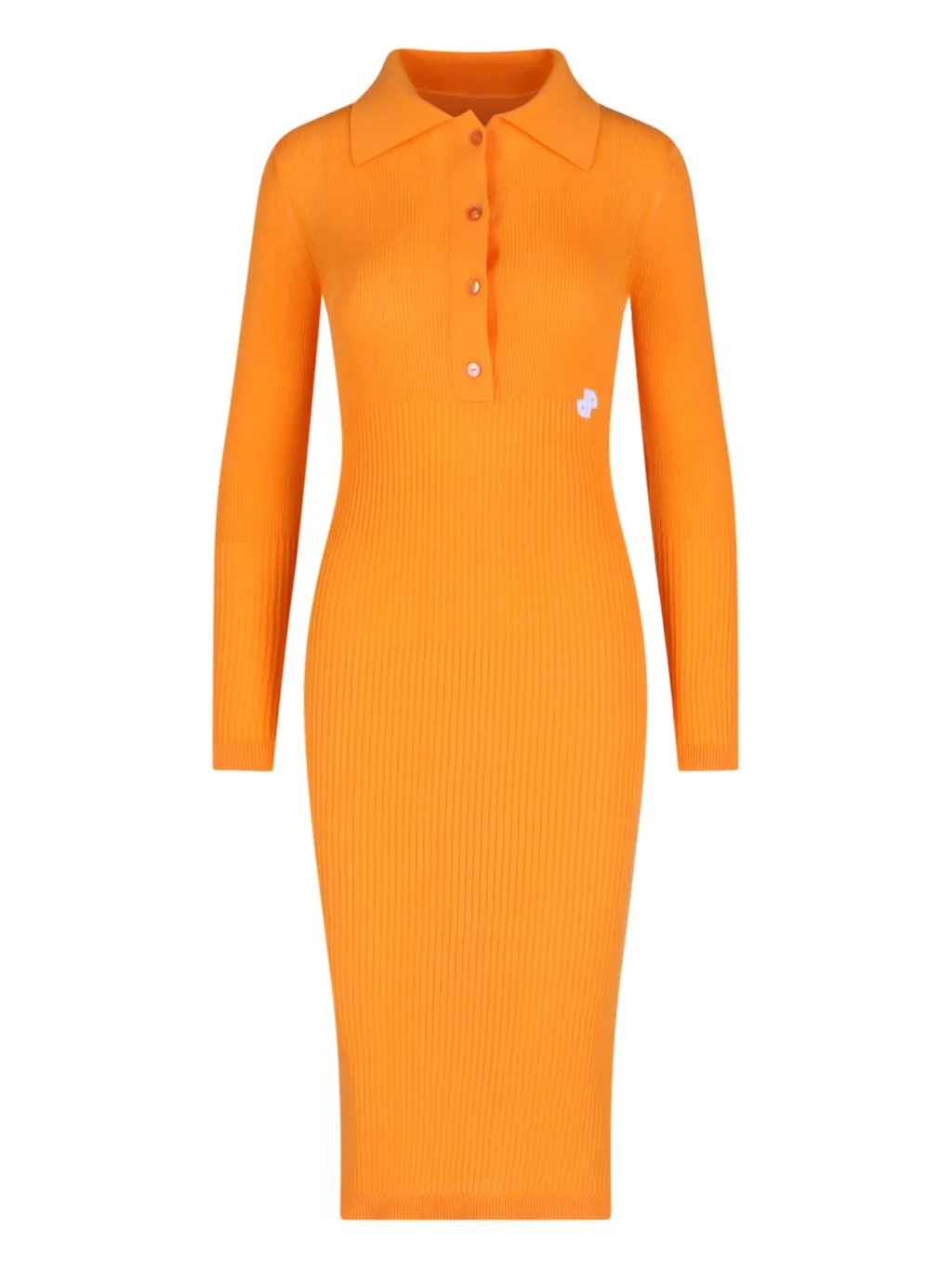 Patou Buttoned Stretch Midi Dress