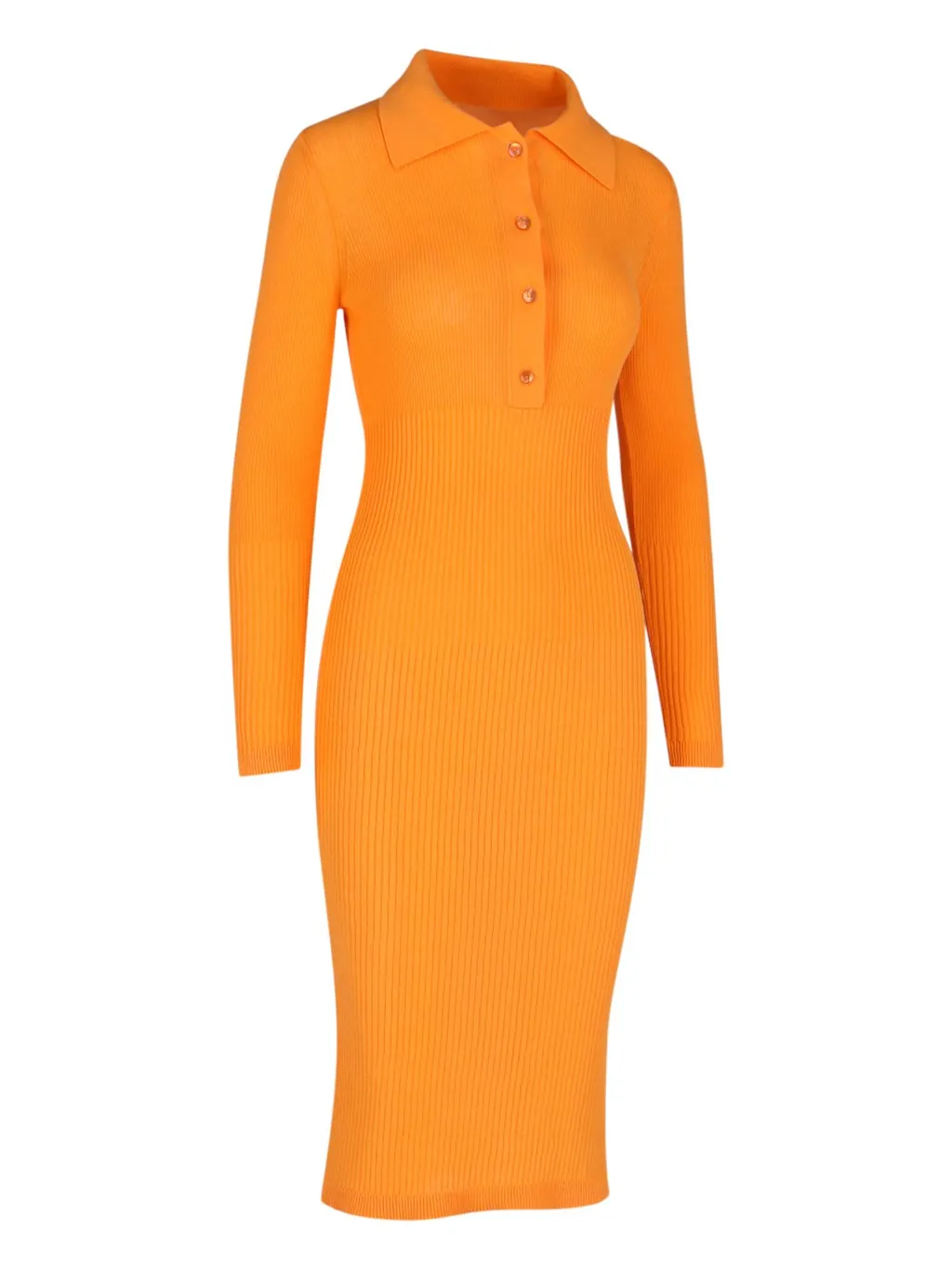 Patou Buttoned Stretch Midi Dress