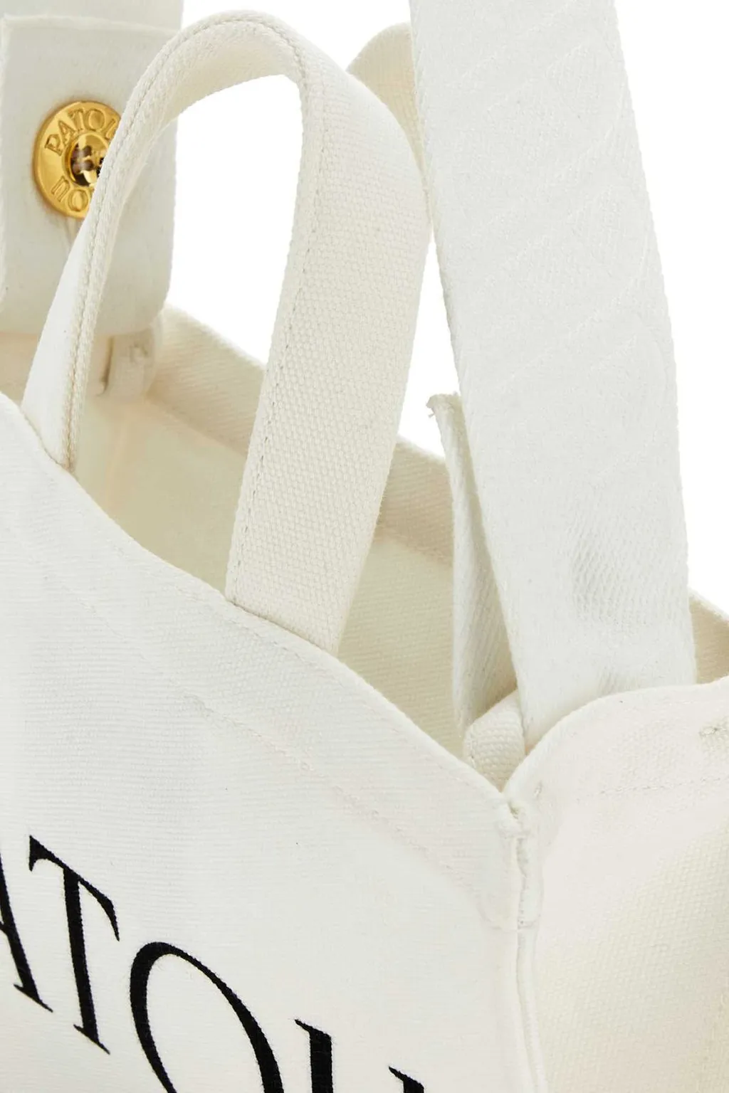 Patou Small Logo-Printed Top Handle Bag
