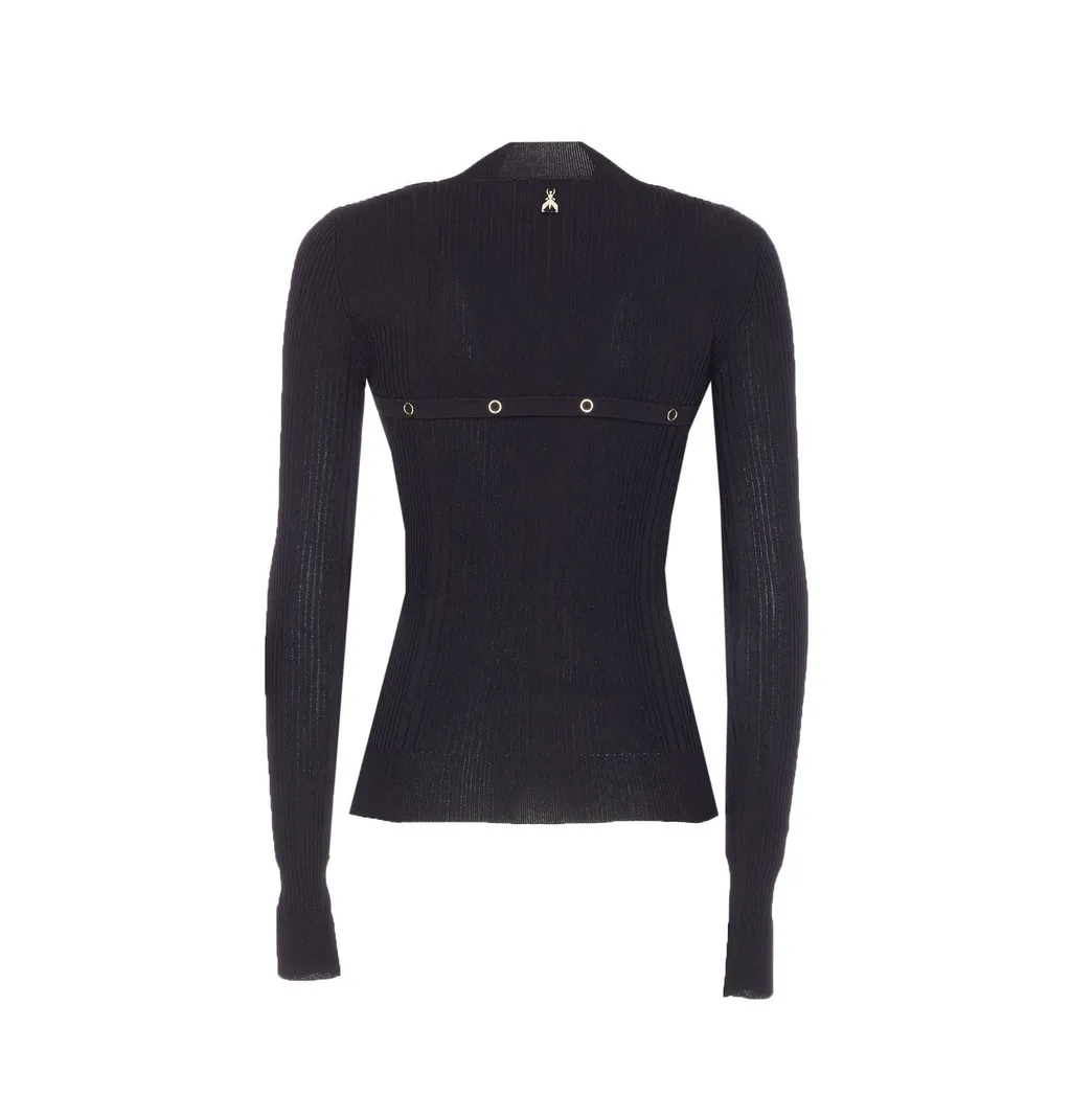 Patrizia Pepe Button-Detail High-Neck Knitwear