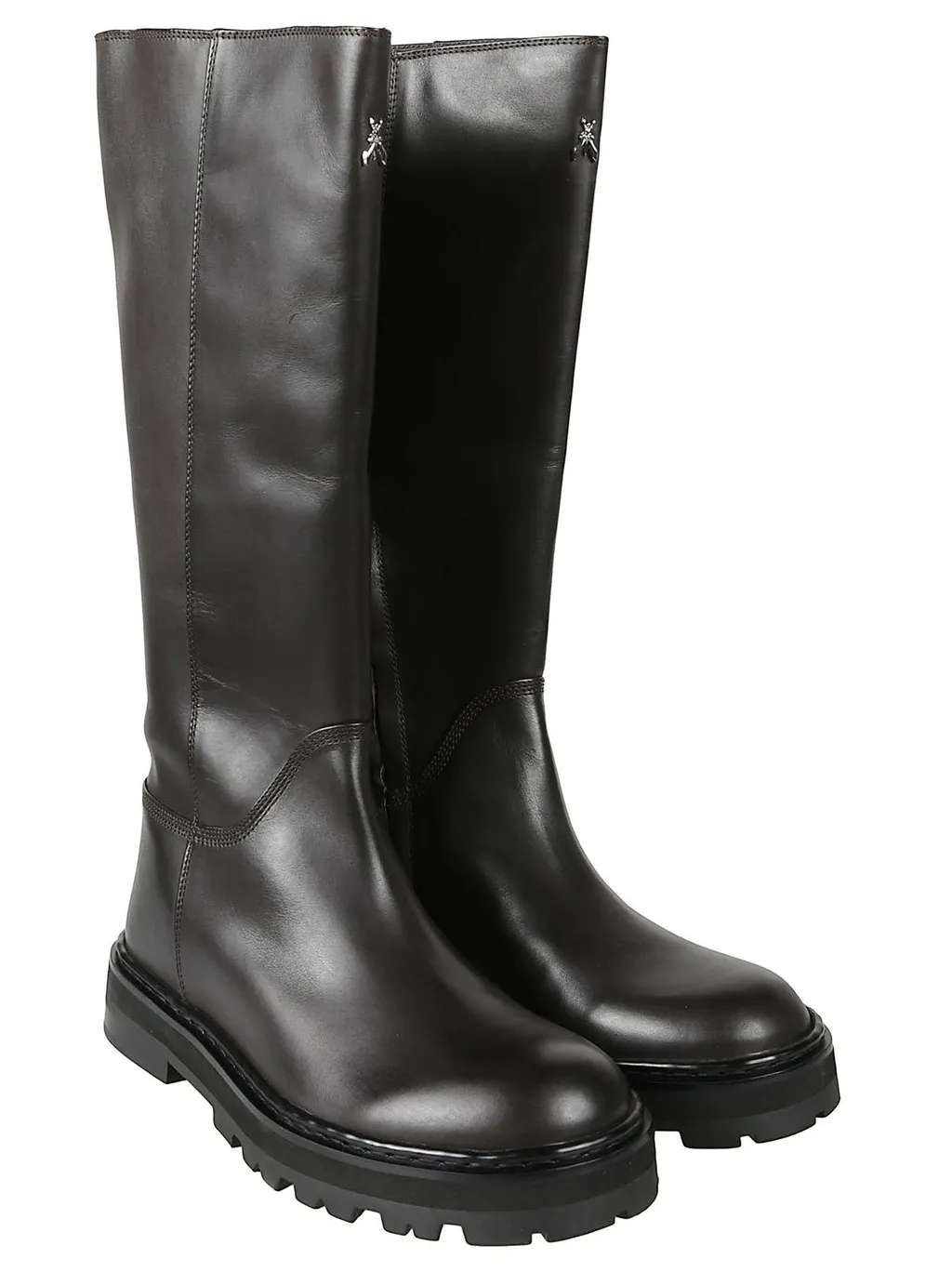 Patrizia Pepe Lug-Sole Calf Boots