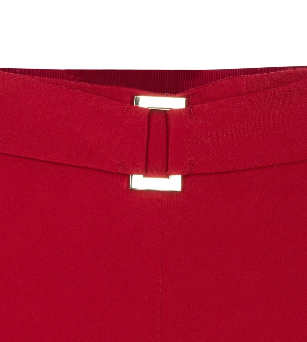 Patrizia Pepe Belted Wide-Leg Pants