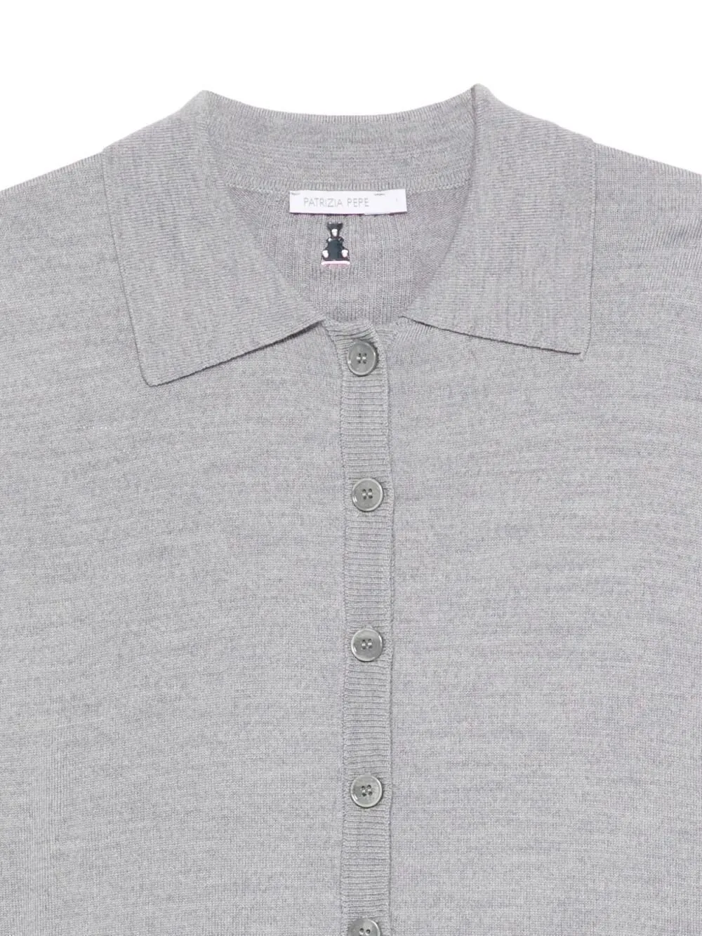 Patrizia Pepe Button-Up Knit Sweater