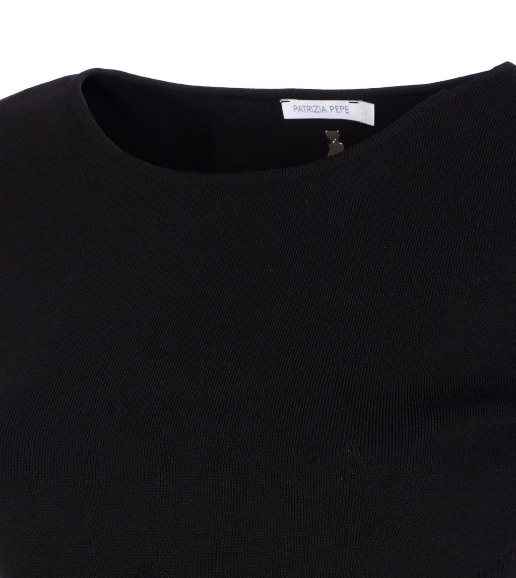 Patrizia Pepe Belted Crewneck Sweater