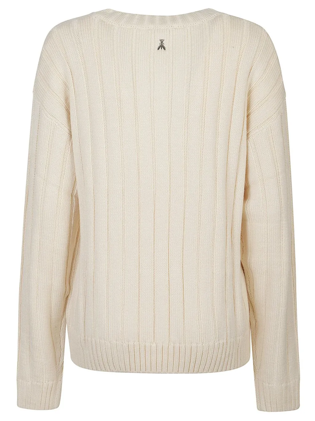 Patrizia Pepe Ribbed V-Neck Knitwear
