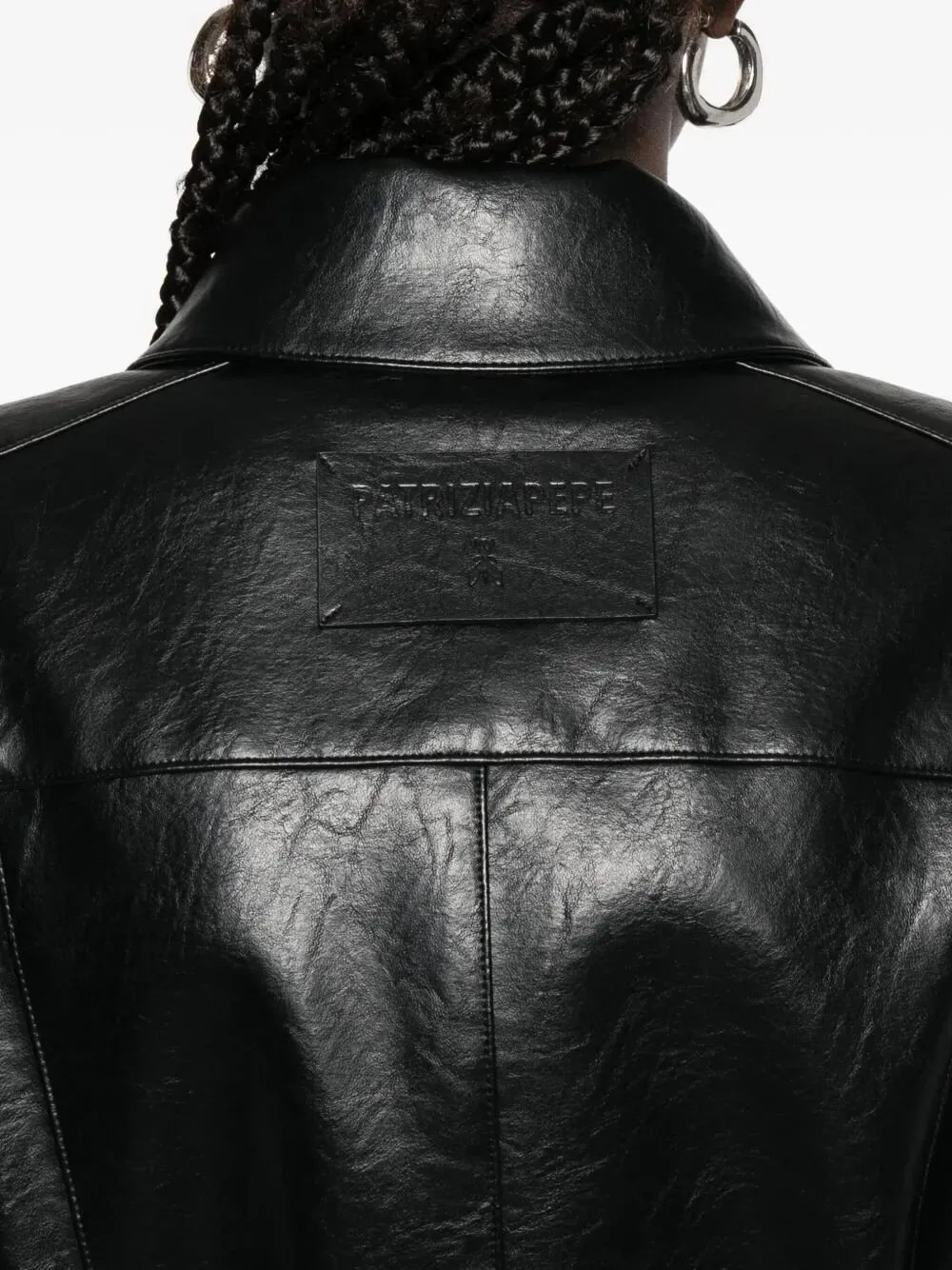Patrizia Pepe Belted Faux Leather Coat