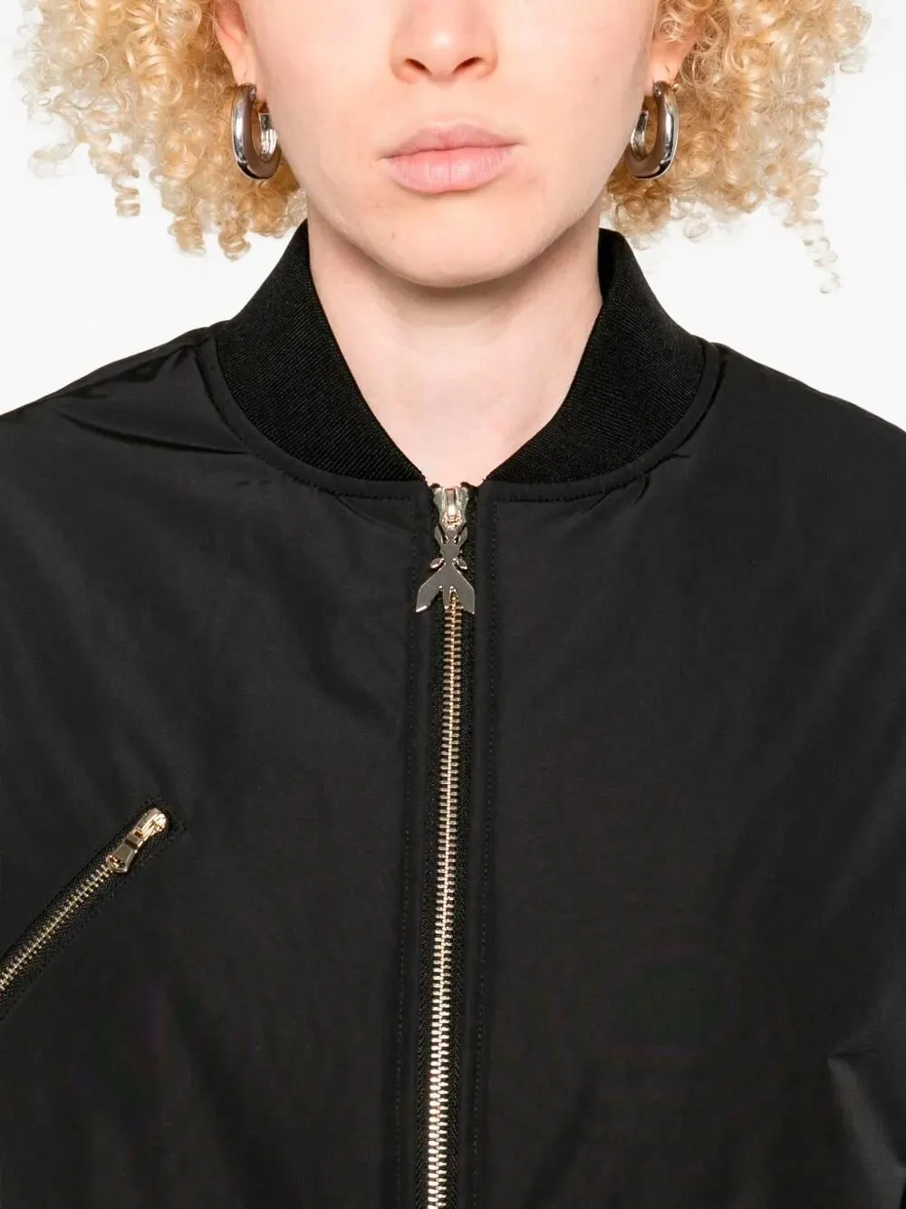 Patrizia Pepe Zip-Detail Bomber Jacket