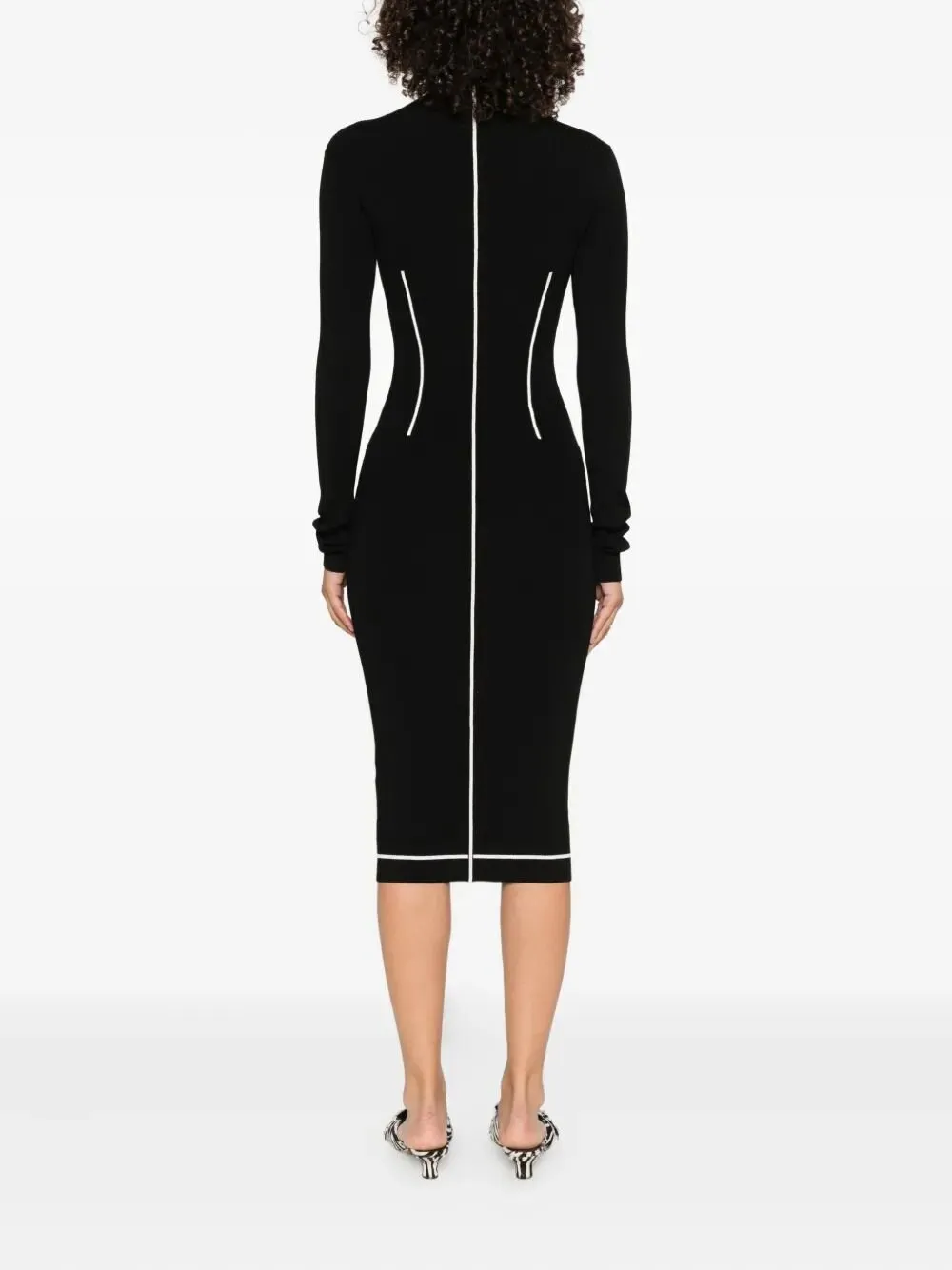 Patrizia Pepe Zip-Front Knit Dress