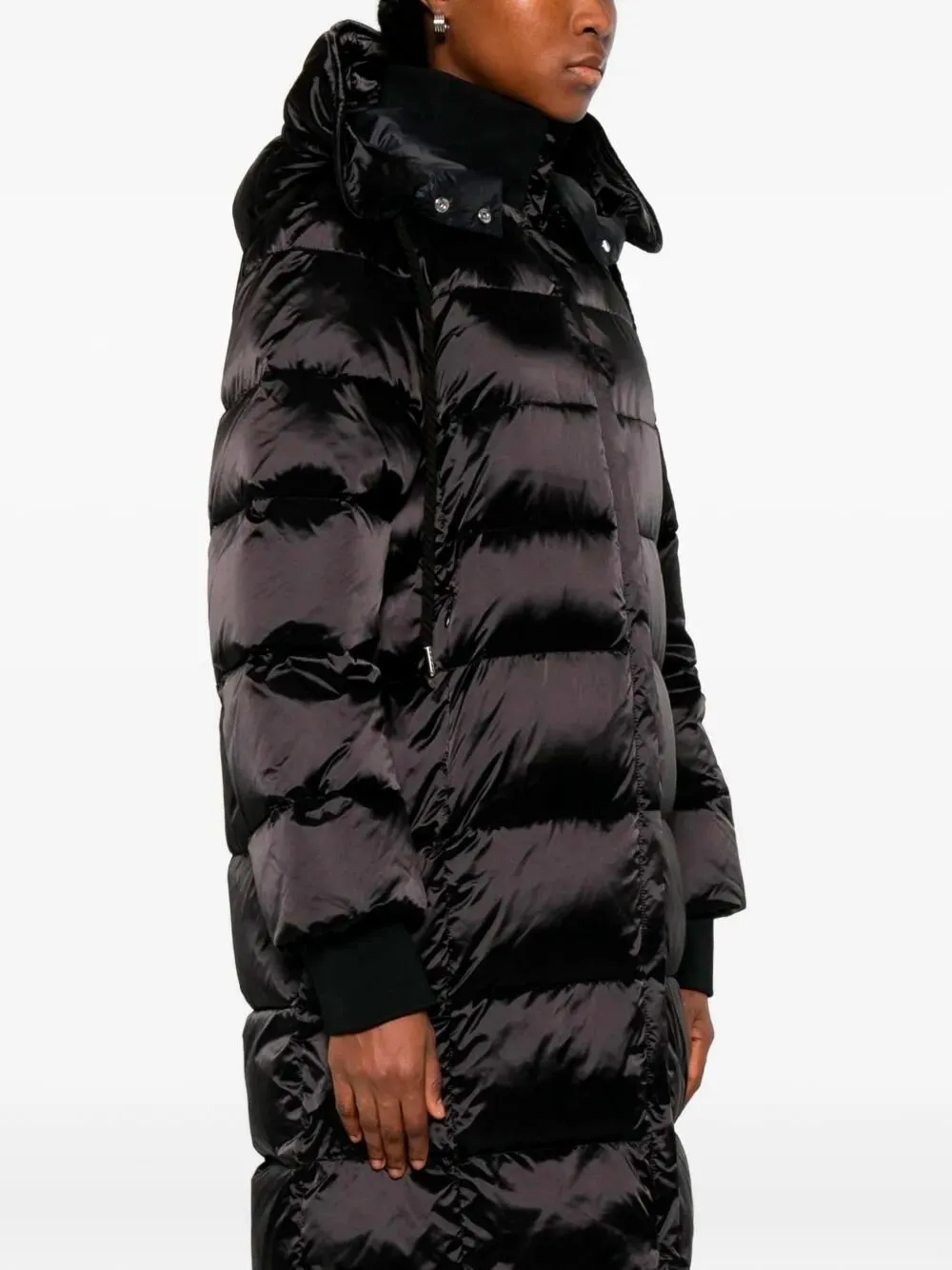 Patrizia Pepe Quilted Hooded Jacket