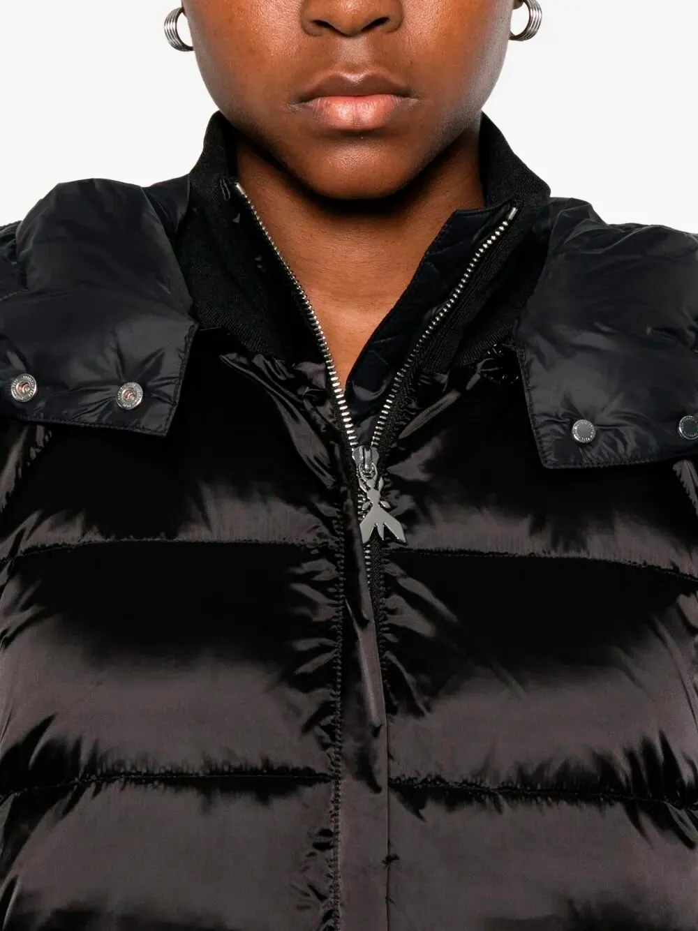 Patrizia Pepe Quilted Hooded Jacket