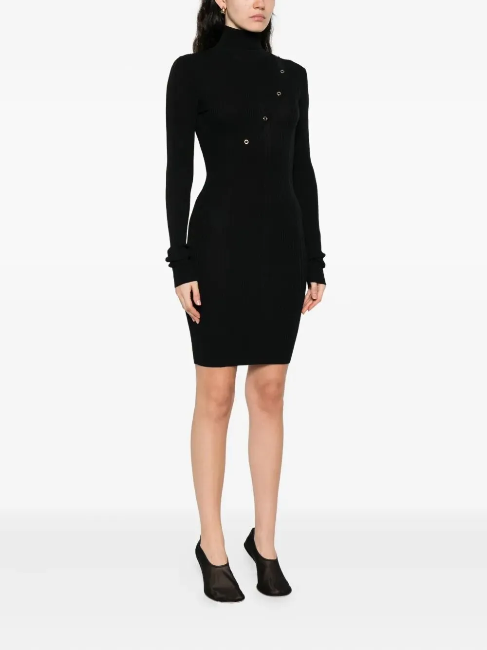 Patrizia Pepe Button-Detail Knit Dress