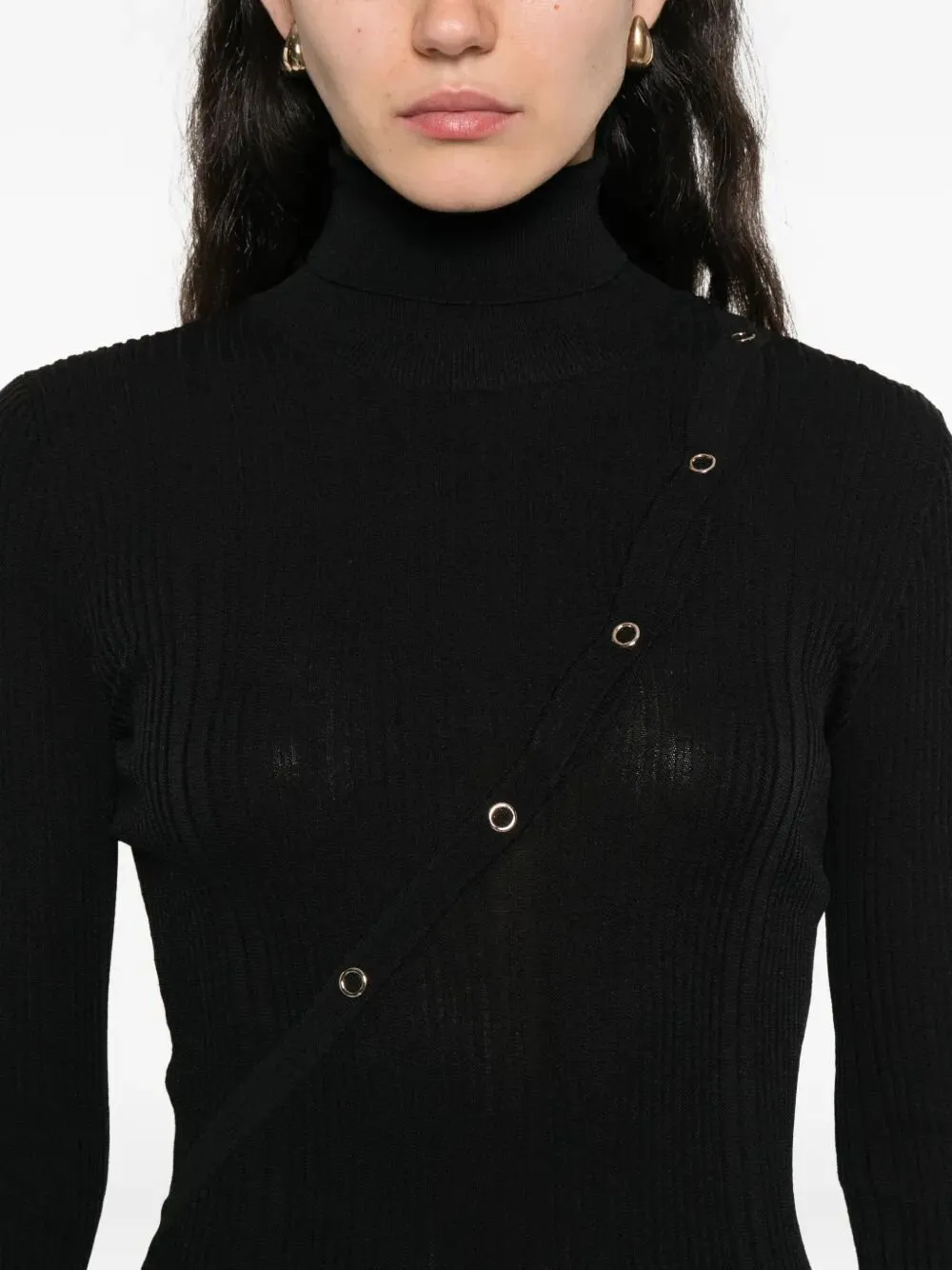 Patrizia Pepe Button-Detail Knit Dress