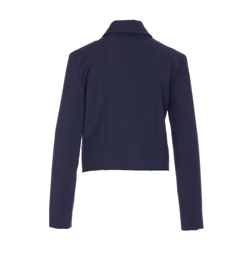 Patrizia Pepe Cropped Zip-Up Coat