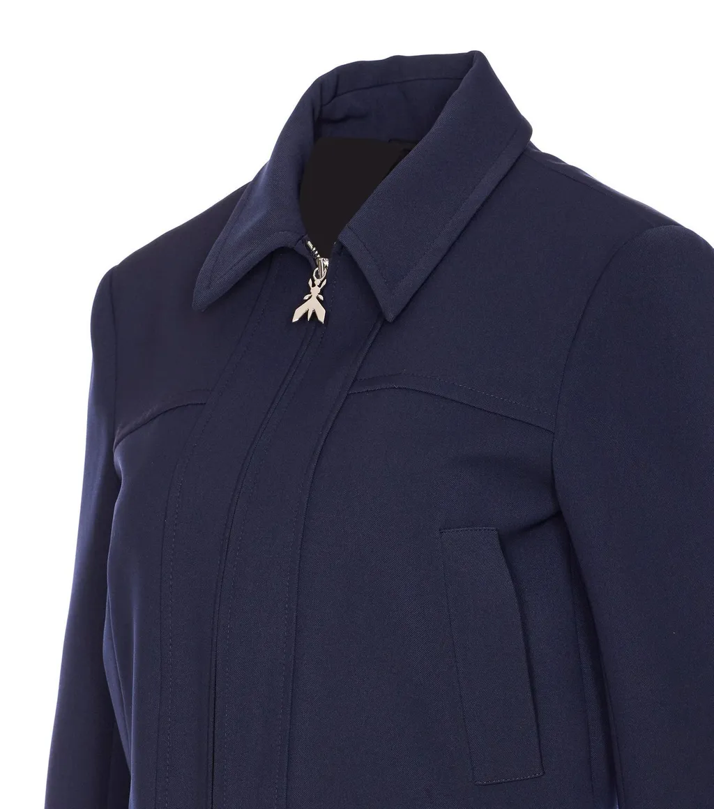 Patrizia Pepe Cropped Zip-Up Coat