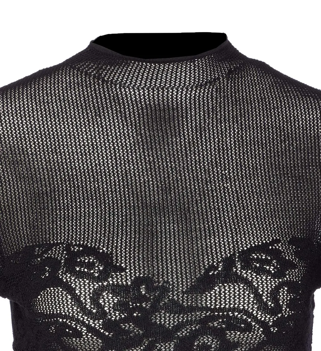 Patrizia Pepe Embroidered Mesh Knitwear