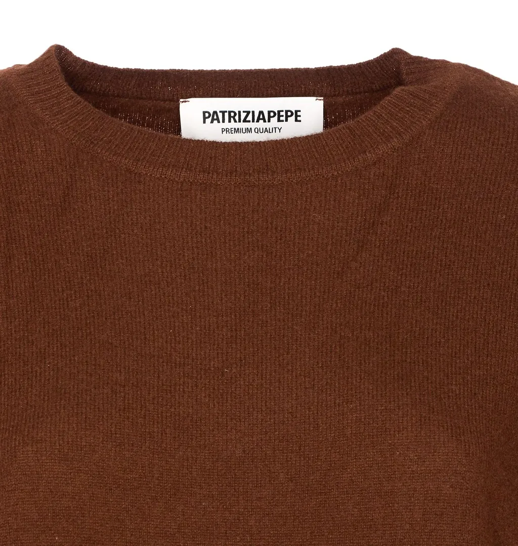 Patrizia Pepe Logo Crewneck Knitwear