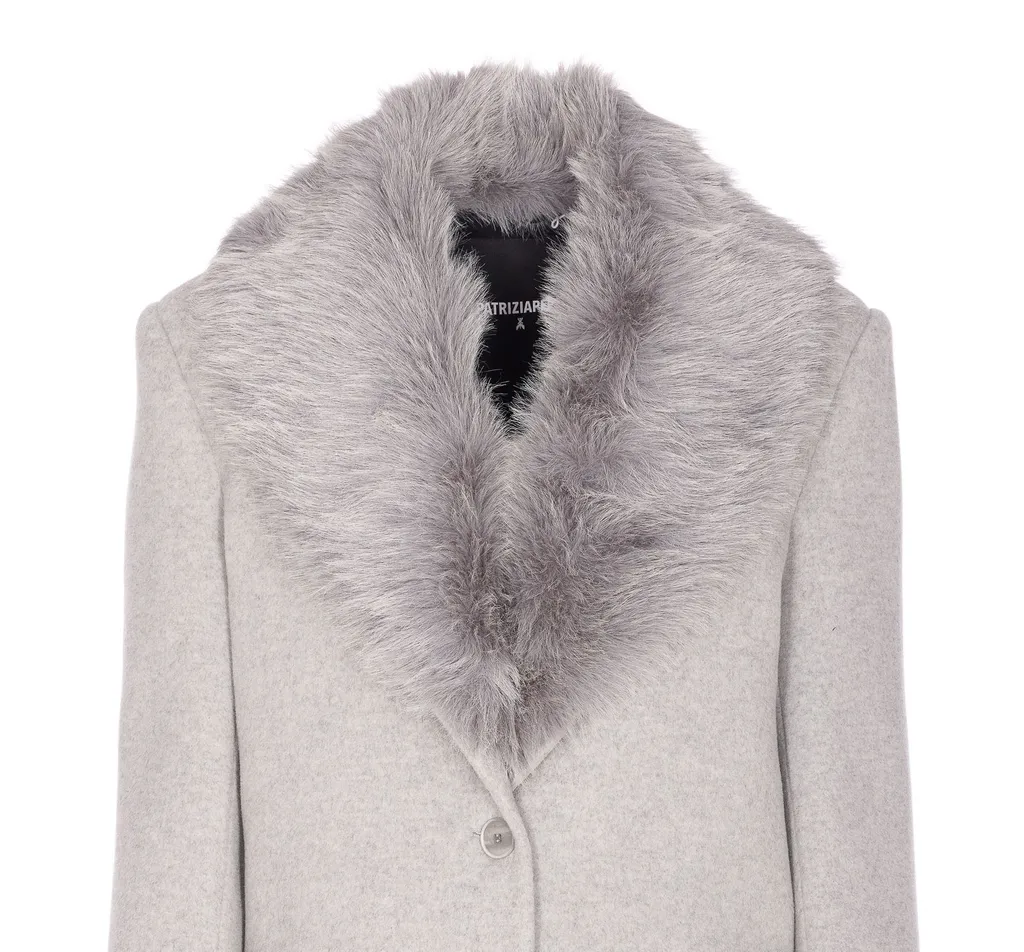 Patrizia Pepe Faux Fur Trimmed Coat