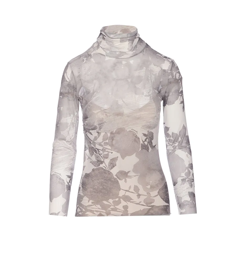 Patrizia Pepe Floral Long Sleeve Top