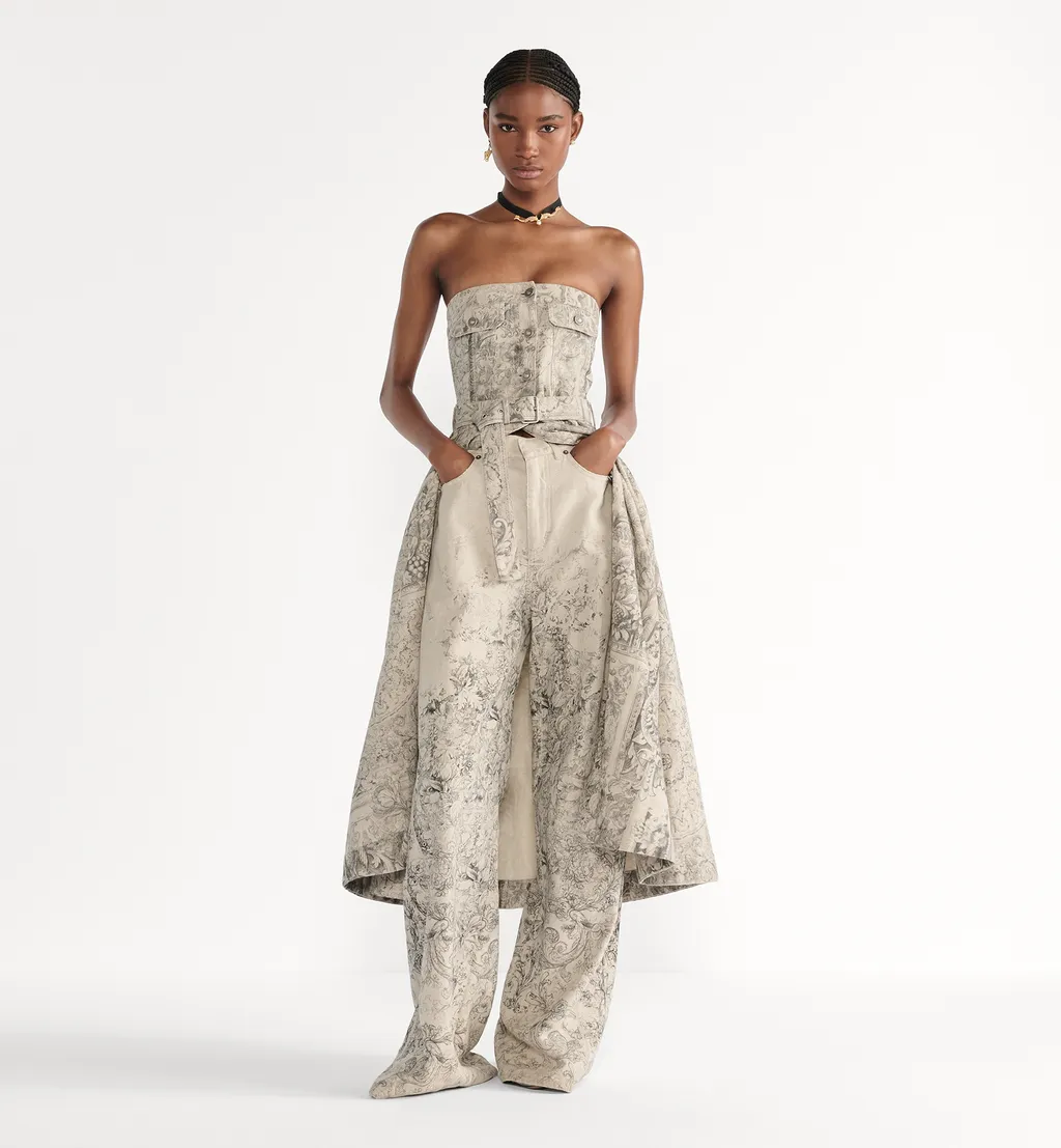 Mid-Length Belted Bustier Dress