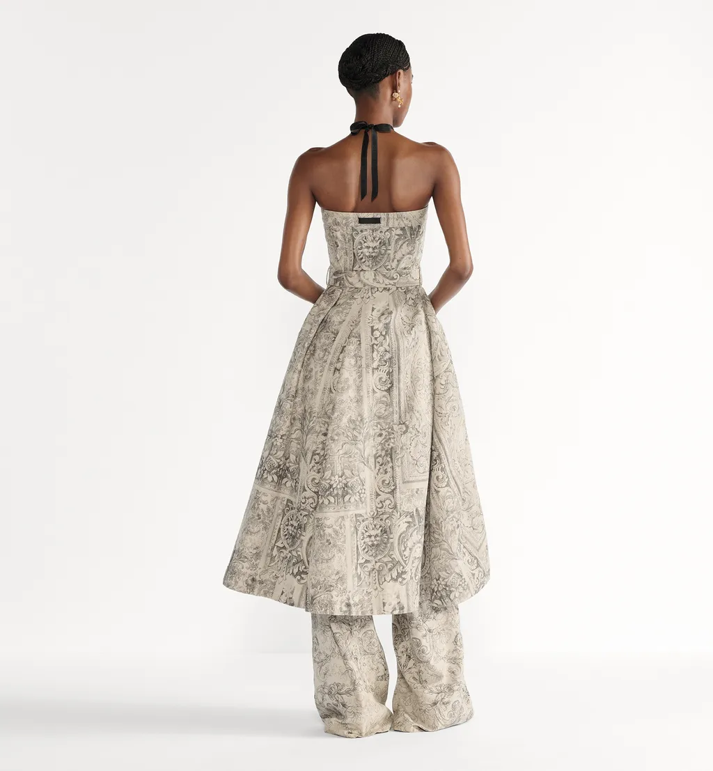 Mid-Length Belted Bustier Dress