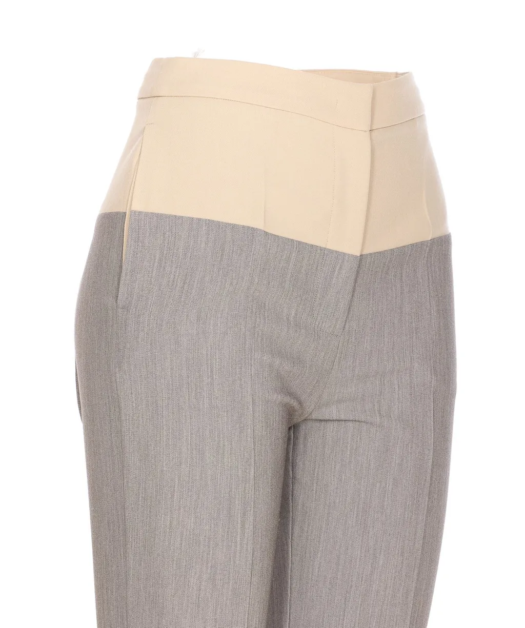 Patrizia Pepe Two-Tone Straight Pants