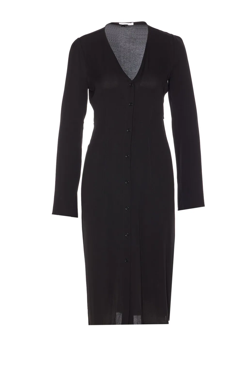 Patrizia Pepe Buttoned V-Neck Dress