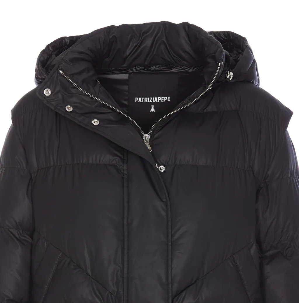 Patrizia Pepe Hooded Puffer Coat
