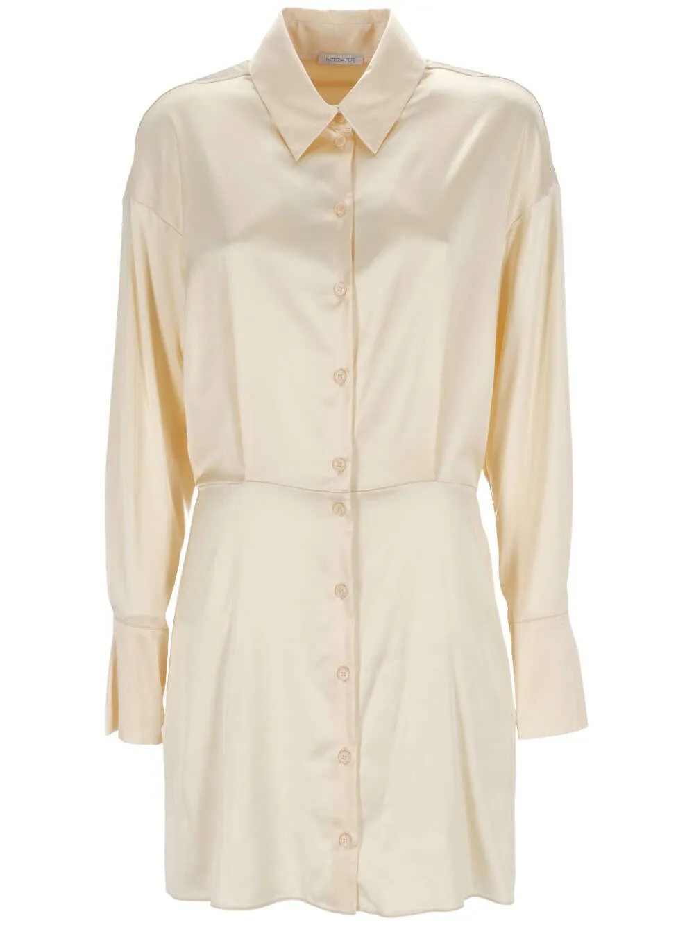 Patrizia Pepe Long-Sleeved Satin Mini Dress
