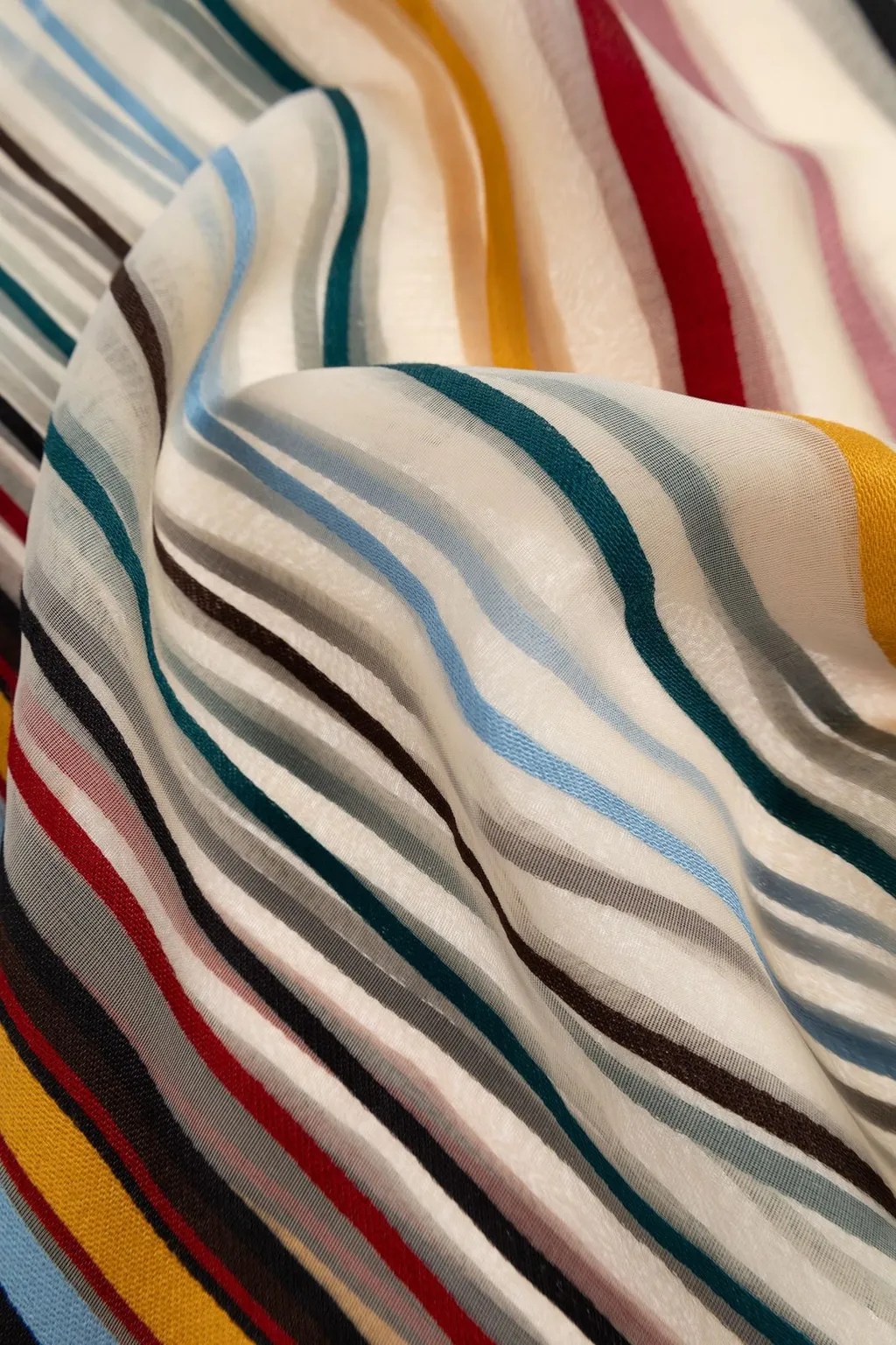 Paul Smith Striped Pattern Scarf