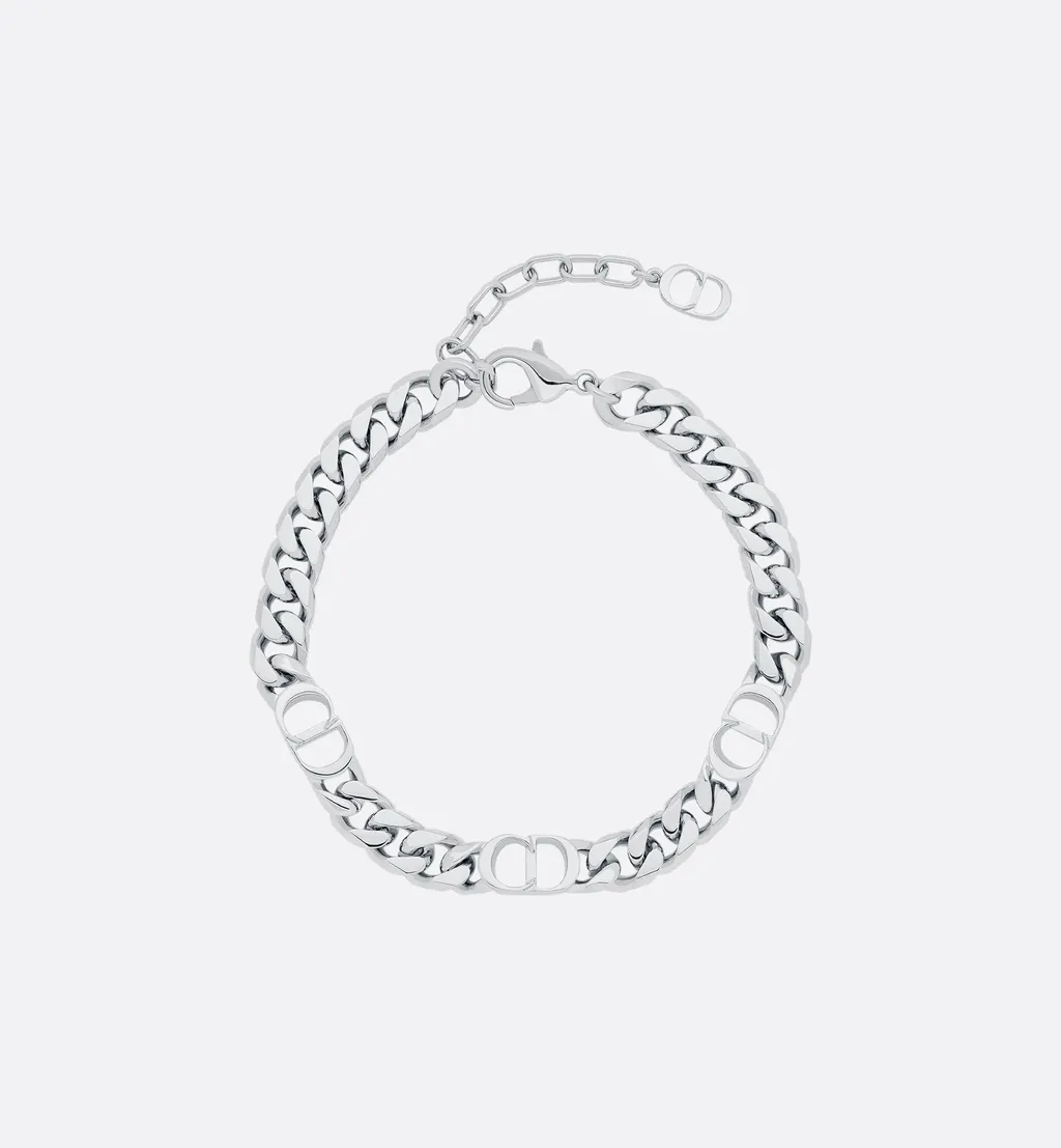 Cd Icon Thin Chain Link Bracelet