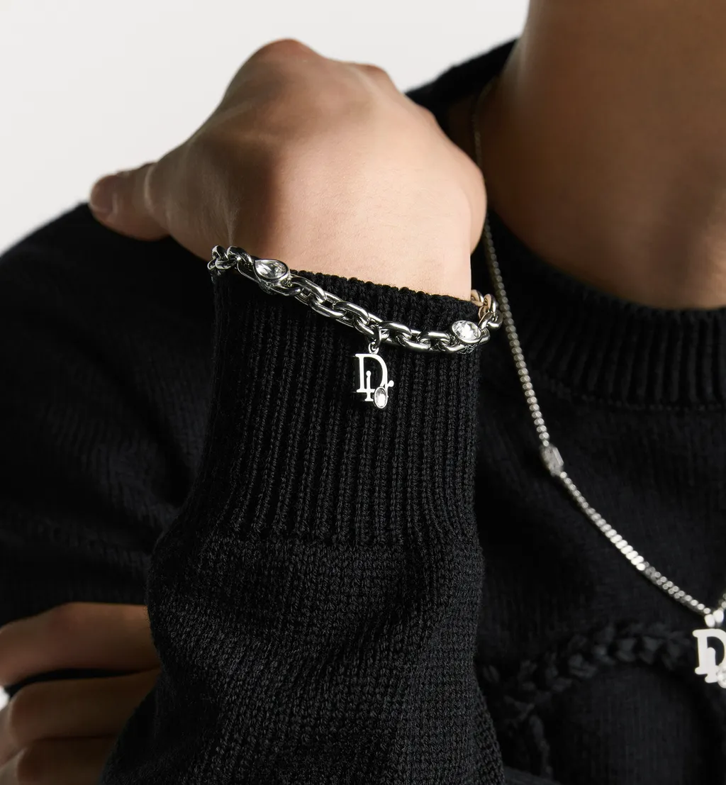 Dior Sparkle Chain Link Bracelet