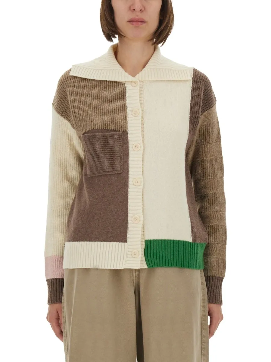 Paul Smith Colourblock Buttoned Cardigan