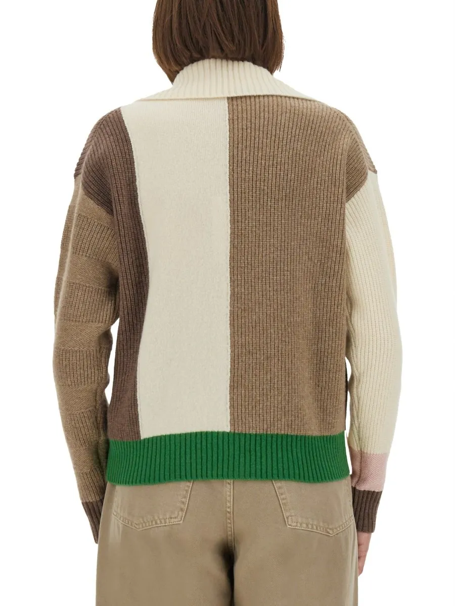Paul Smith Colourblock Buttoned Cardigan