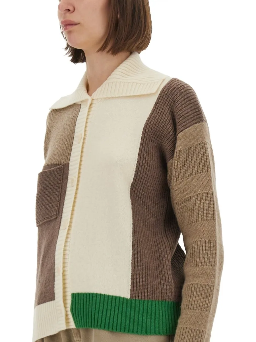 Paul Smith Colourblock Buttoned Cardigan