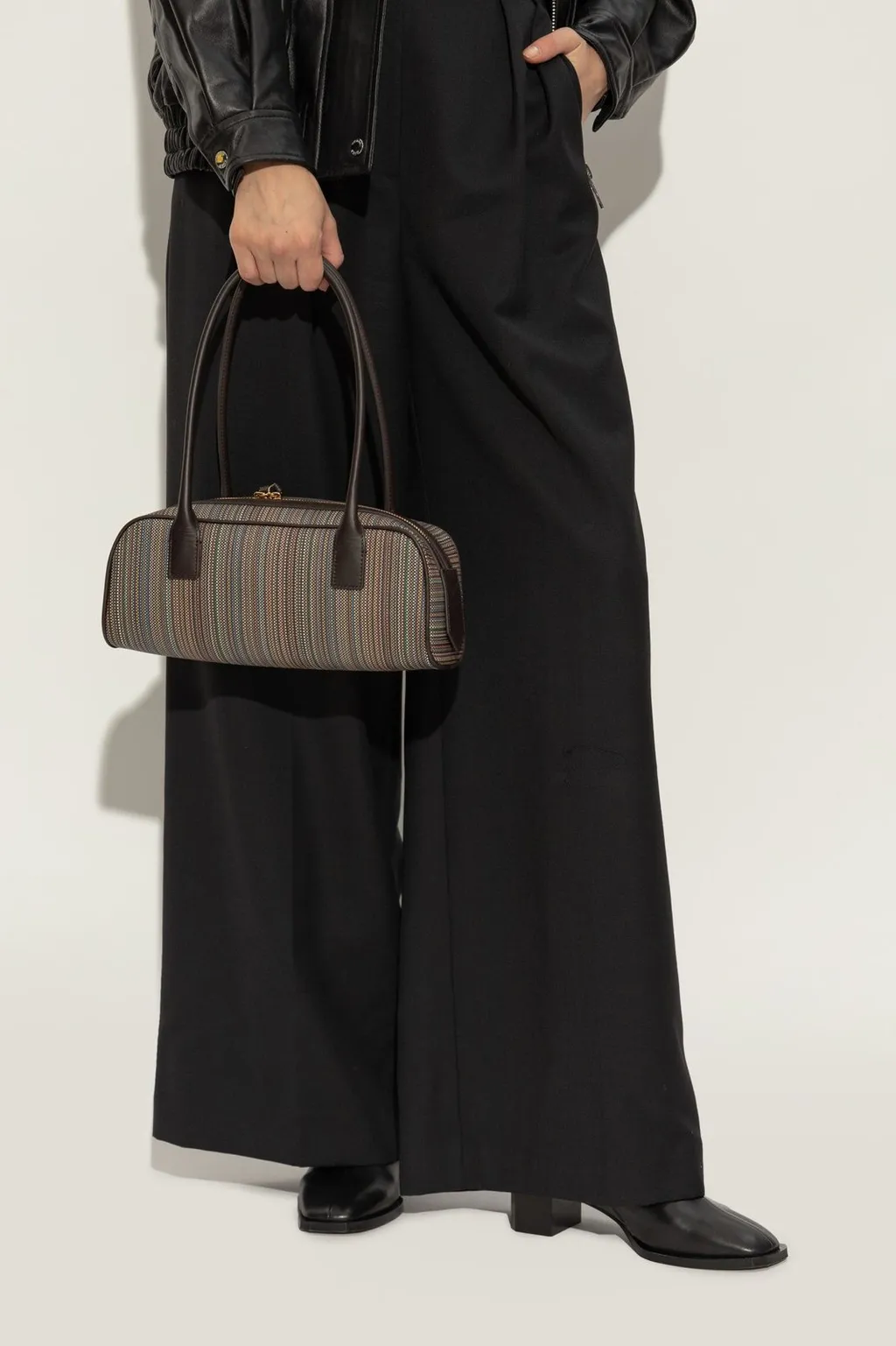 Paul Smith Striped Zip-Around Shoulder Bag