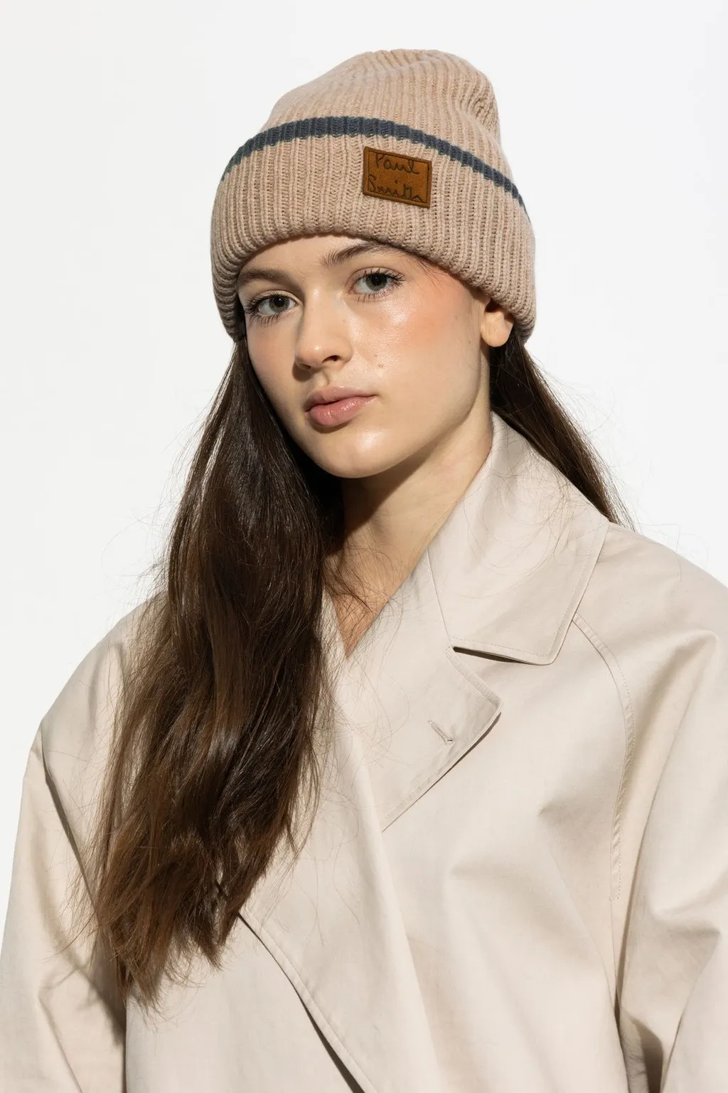 Paul Smith Logo Patch Beanie Hat