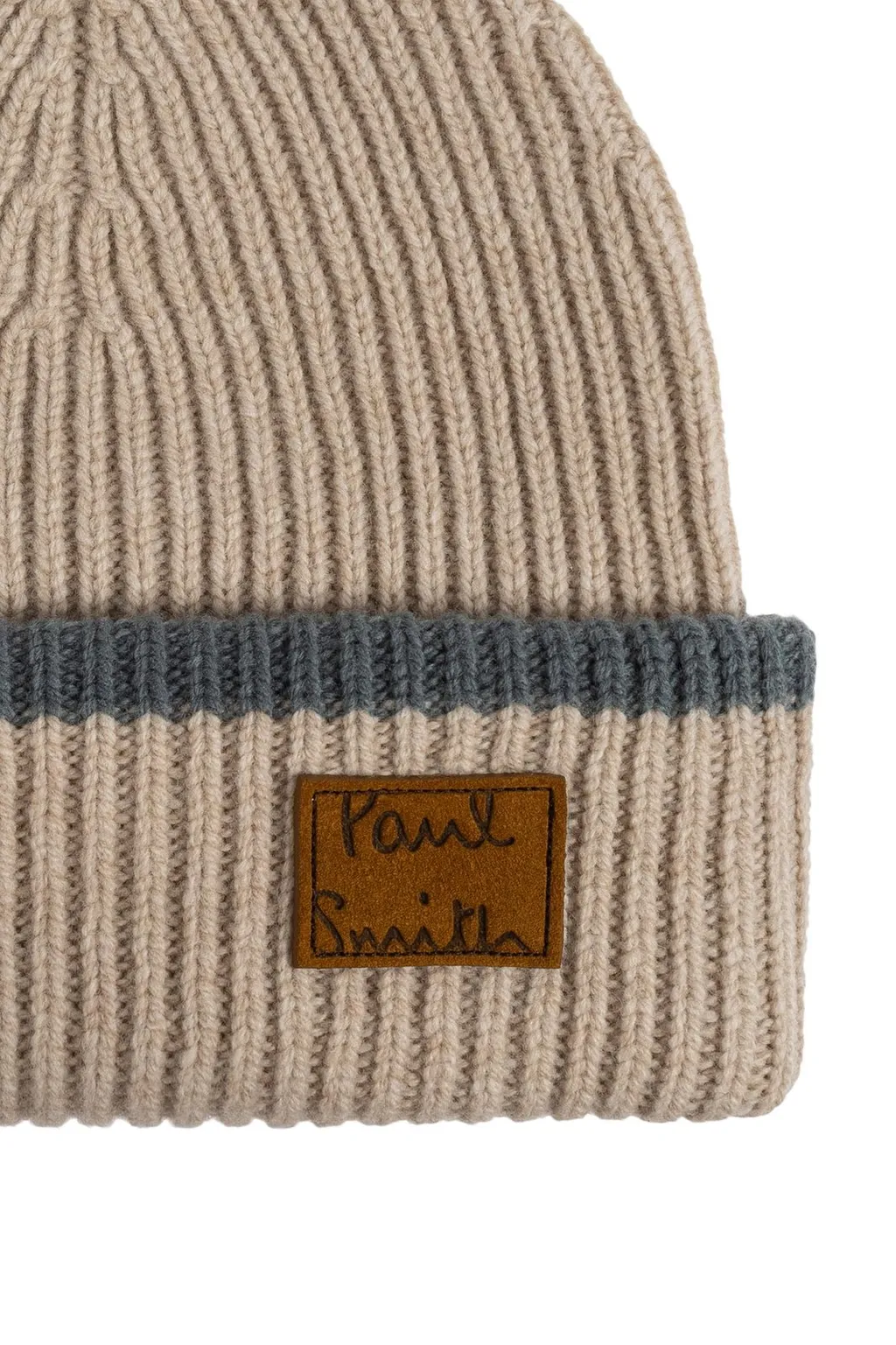 Paul Smith Logo Patch Beanie Hat