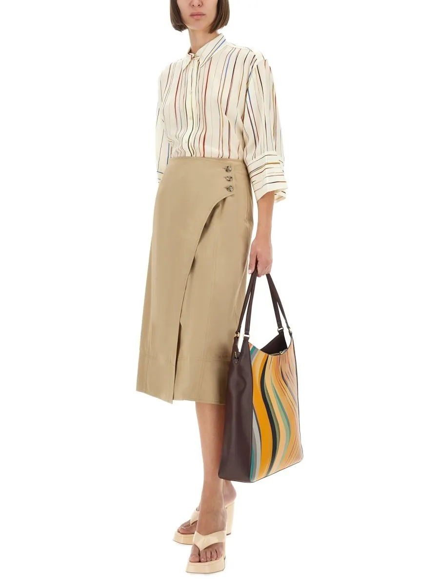 Paul Smith Three Quarters Sleeved Striped Shirt